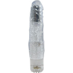 Toyz4lovers Jammy Jelly Crushy Glitter Ρεαλιστικός Δονητής Δονητής Jelly 20cm Clear