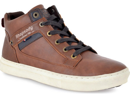 Rhapsody Ανδρικά Μποτάκια Δερμάτινα Ταμπά J589S1942531