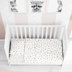 Dimcol Star 103 Βρεφικό Πάπλωμα Κούνιας 160x120cm Γκρι