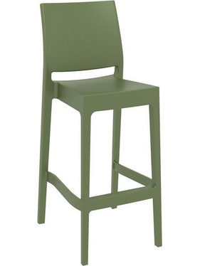 Maya 75 Σκαμπό Μπαρ Olive Green 45x51x108cm