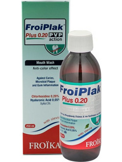 Froika FroiPlak Plus 0.2% PVP Action Στοματικό Διάλυμα για Προστασία Ούλων Κατά της Πλάκας 250ml