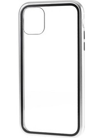 Μεταλλική Μαγνητική Θήκη 360 μοιρών (Detachable Metal Frame) για iPhone 11 Pro - Ασημί