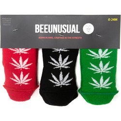 BEE UNUSUAL BABY LEAF 3PK SOCKS AS-19420-MUL Πολύχρωμο