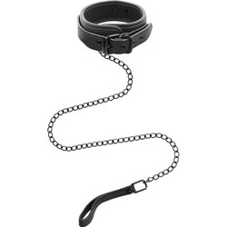 Fetish Submissive Collar & Leash Black