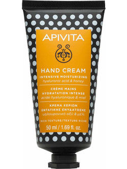 Apivita Hyaluronic Acid & Honey Intensive Moisturizing Ενυδατική Κρέμα Χεριών 50ml