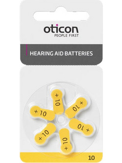 Oticon μπαταριες ακουστικων βαρηκοιας No 10 6 τεμ