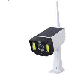 Ομοίωμα ασύρματης κάμερας IP - Με ανίχνευση κίνησης ανάβει δυνατό Led φως 20w-Διαθέτει ηλιακό πάνελ για φόρτιση