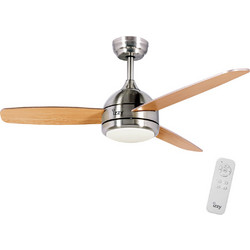 Izzy IZ-9022 Ανεμιστήρας Οροφής 132cm 100W με Φως & Τηλεχειριστήριο Καφέ