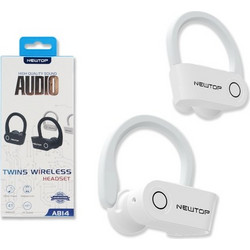 Newtop AB14 Ακουστικά Bluetooth In Ear White
