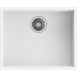 Teka Square 50.40 TG Υποκαθήμενος Νεροχύτης Γρανίτη Artic White 54x44cm