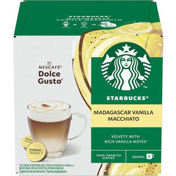 Starbucks Κάψουλες Macchiato Madagascar Vanilla Συμβατές με Μηχανή Dolce Gusto 12τμχ
