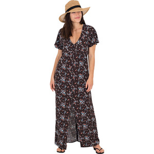 Hurley Maxi Καλοκαιρινό Φόρεμα Μαύρο 3HCZ8460-BLKFL Hurley Maxi Καλοκαιρινό Φόρεμα Μαύρο 3HCZ8460-BLKFL