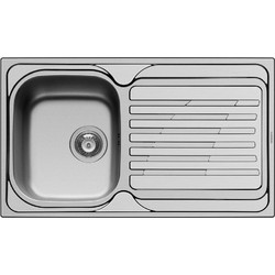 Pyramis Maidtec Coventry Ένθετος Νεροχύτης Inox Αντιστρεφόμενος Σατινέ 86x50cm 107139601