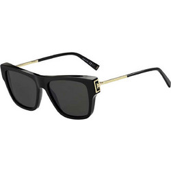 Givenchy GV 7190/S 807/IR Γυναικεία Γυαλιά Ηλίου Τετράγωνα Κοκάλινα Μαύρα με Μαύρο Polarized Φακό