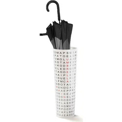 Ομπρελοθήκη HM1215 Crossword 50x25cm White Fisura Μέταλλο,Πλαστικό