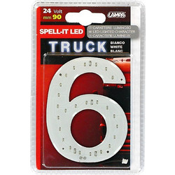 ΑΡΙΘΜΟΣ 6 ΛΕΥΚΟ 24V LED