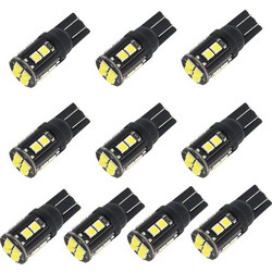 10 PCS T10/168/194 DC12V / 1W / 6000K / 60LM Car Decoding Clearance Lights with 12LEDs SMD-3030 Lamp Beads (OEM)