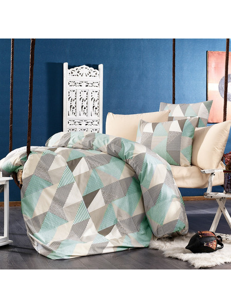 Dimcol Σετ Σεντόνια Υπέρδιπλα Φανελένια 220x240 Geometrical 330