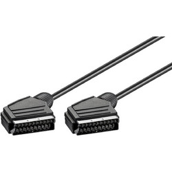 GOOBAY καλώδιο Scart 21pin σε Scart 21pin 11702, 1.5m, μαύρο