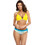 Marko Bikini Set Τριγωνάκι Ψηλόμεσο Κίτρινο Πολύχρωμο M-550