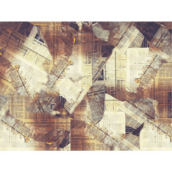 Contento Matteo Σουπλά Βινυλίου 40x30 Burnt Newspaper
