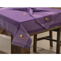 ΤΡΑΠΕΖΟΜΑΝΤΗΛΟ ΠΑΣΧΑΛΙΝΟ ΜΕ ΚΕΝΤΗΜΑ PURPLE EGG 140Χ140 140Χ140 ΜΩΒ