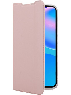 Θήκη Book COSY για το HUAWEI P Smart 2021 Ροζ Χρυσαφί