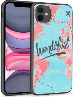 Θήκη iPhone 11 Black TPU - Pink Wanderlust