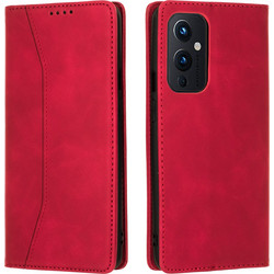 Bodycell PU Leather Book Red (OnePlus 9)