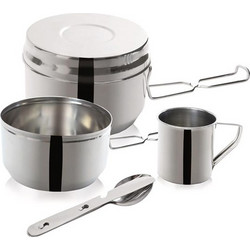 ORION σετ δοχεία φαγητού για camping stainless steel 7τεμ