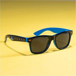 Numskull Sega Black/Blue Ανδρικά Γυαλιά Ηλίου Τετράγωνα Κοκάλινα Μαύρα Μπλε με Καφέ Polarized Φακό