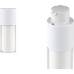 Μπουκάλι airless 15 ml για κρέμα πλαστικό με εξωτερική ακρυλική θήκη