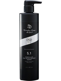 DSD de Luxe Steel Silk Treatment Σαμπουάν για Όγκο για Ταλαιπωρημένα Μαλλιά 500ml