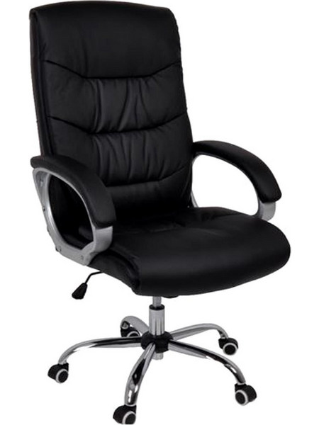 Woodwell BF6400 Καρέκλα Γραφείου Διευθυντική με Προσκέφαλο Μαύρη EO282,1