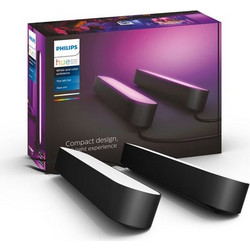 Philips Hue White and Color Ambiance Play Light Bar 2-pack Black Smart Home