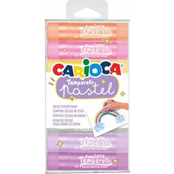 Carioca Temperello Stick Pastel Κηρομπογιές Σετ 6τμχ