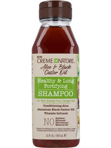 Creme Of Nature Aloe & Black Castor Φυτικό Σαμπουάν για Επανόρθωση για Ταλαιπωρημένα Μαλλιά 355ml
