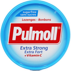 Pulmoll Extra Strong Fort Βιταμίνη C Καραμέλες για Βήχα Ερεθισμένο Λαιμό & Πονόλαιμο 45gr