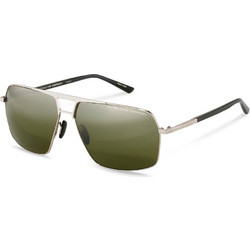 Porsche Design 8930 C Ανδρικά Γυαλιά Ηλίου Aviator Μεταλλικά Ασημί με Πράσινο Καθρέπτη Φακό