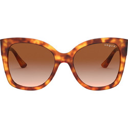 Vogue VO5338S 2792/13 Γυναικεία Γυαλιά Ηλίου Πεταλούδα Κοκάλινα Καφέ με Καφέ Degradee Φακό