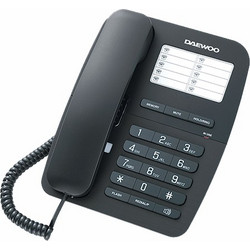 Daewoo DTC-240 Ενσύρματο Τηλέφωνο με Ανοιχτή Ακρόαση Μαύρο