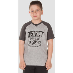 District75 Παιδικό T-Shirt Κοντομάνικο Γκρι 119KBSS-500
