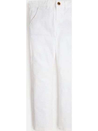 GUESS ΠΑΝΤΕΛΟΝΙ υφασμάτινο L1BB03WDD52-G011 ΛΕΥΚΟ Regular Fit