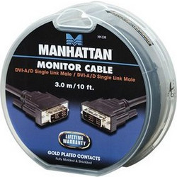 391238 . Καλώδιο DVI-I Single Link Monitor M/M 3.0m Cake Box Manhattan