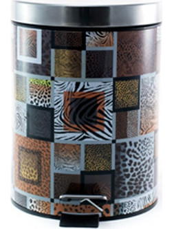 ΚΑΔΟΣ ΜΠΑΝΙΟΥ ΜΕΤΑΛΛΙΚΟΣ 5 LT ΣΧ. ANIMAL PRINT