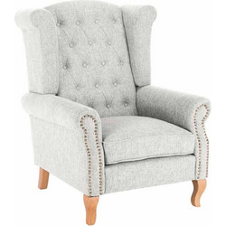 Woodwell Μπερζέρα Γκρι Rosy Ε7118,3