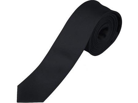 Sol's Gatsby 00598 Λεπτή 5cm Λεία Γραβάτα 100% σατινέ πολυέστερ BLACK-312