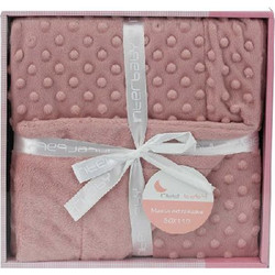 Interbaby Κουβέρτα Αγκαλιάς Fleece 80x110 Ροζ 00881-66