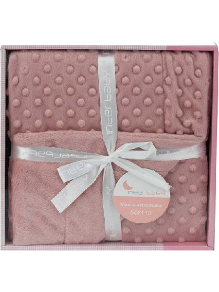 Interbaby Κουβέρτα Αγκαλιάς Fleece 80x110 Ροζ 00881-66