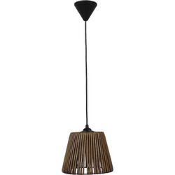 Heronia Lighting Κρεμαστό Φωτιστικό Οροφής Μονόφωτο E27 Μαύρο Φ20cm 31-1252